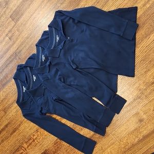 4 navy uniform shirts
